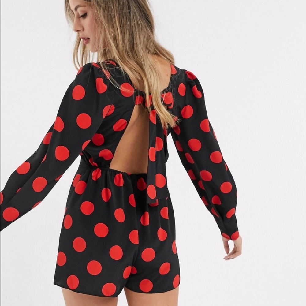 ASOS Polka Dot Romper size 12 EUC